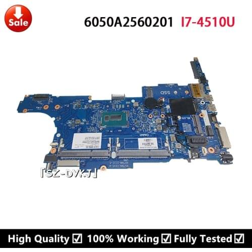 FOR HP Elitebook 850-G1 840 G1 Laptop Motherboard I7-4510U 6050A2559101-MB-A03 802535-001 802535-501 Mainboard