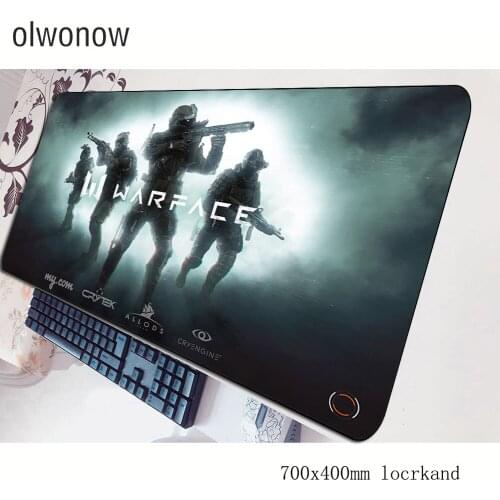 Warface mouse pad thick Computer mat 70x40cm gaming mousepad large locked edge padmouse keyboard games pc gamer desk