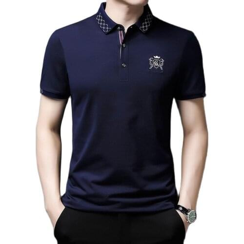 Summer Embroidery Polo Shirts Men Luxury Top Tee Short Sleeve T-Shirt Business Casual Polos famous brands Clothing 2021
