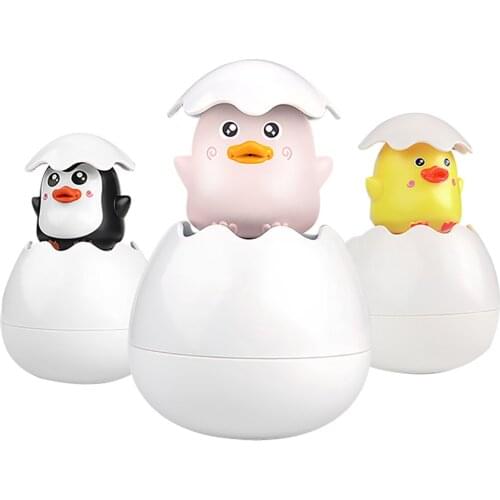 Cute Dinosaur Duck Penguin Egg Water Spray Sprinkler Baby Bathing Toy Funny Toys for Toddlers Boys Girls Shower Water Toys Gift