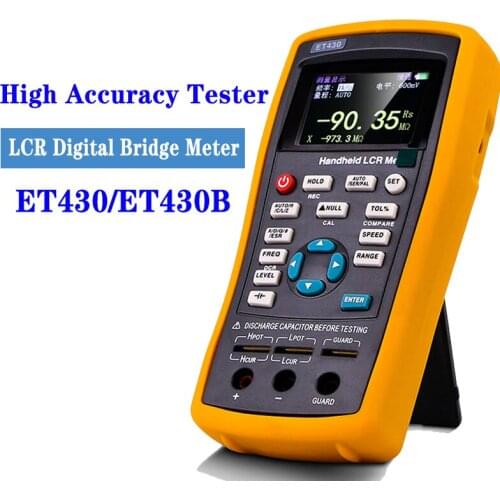 100~240V Multifunction Handheld LCR Digital Resistance Meter High Precision Capacitance Inductance Resistance Meter Tester ET430