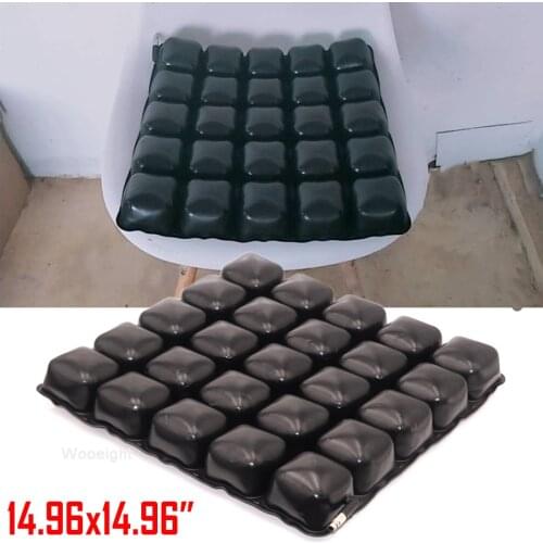 Wooeight 38*38*5.5cm Anti-Decubitus Airbag Inflatable TPU Seat Cushion for Wheelchair Car Office Home Pressure Relief Cushion