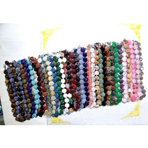 Natural stone Turquoises Quartz Crystal aventurine lapis tiger eye Ball pendant for diy Jewelry making necklace Accessories A29