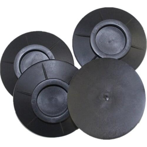 OOTDTY 4pcs/set Rubber Shock Absorption Floor Mat Washing Machine Universal Non-slip Pad Shockproof Round Base Protector