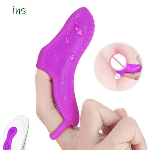 Finger Vibrator Remote Silent Control For Women Intense Stimulation Clitoris G-Spot Massager Erotic Goods Sex Toys For Adults