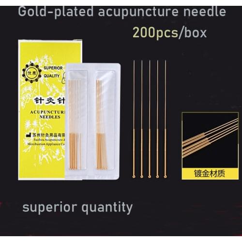 Full gold-plated acupuncture needles Reusable Chinese medicine gold needle Sterile acupuncture needle Non-disposable needle