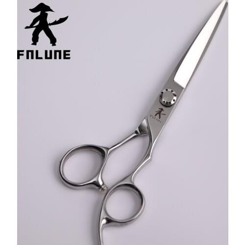 FnLune 6inch Professional Hair Salon Scissors Cut Barber Accessories Haircut Thinning Shear Scissors Hairdressing Tools Scissors