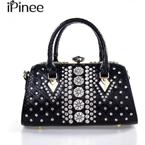 IPinee Luxury handbag for Women Designer Womens Diamond Crossbody Bag High Quality Leather Ladies Tote Bolsa Feminina Sac