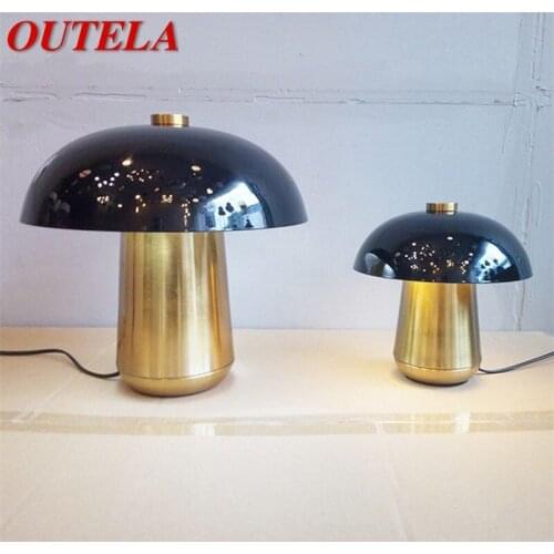 OUTELA Modern Table Lamp LED Creative Mushroom Desk Lighting Decorative for Home Bedside