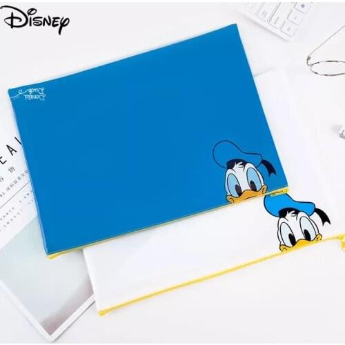 Disney Mickey Snap Information Bag A4 Storage Bag Test Paper Sorting Bag Cartoon Stationery Bag School Desk Storage