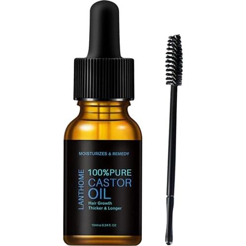 Hair Repair 100% Pure Castor Oil Hair Essence Serum for Eyelashes Growth