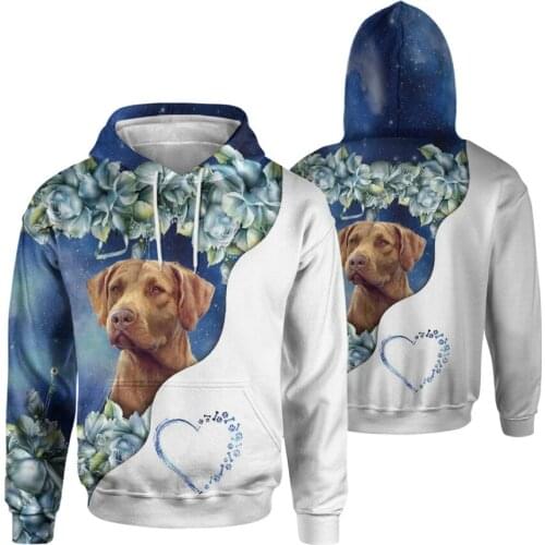 CLOOCL Graphic Flowers Men Hoodies Labrador 3D Printed Men Clothing 3D Print Casual Hoodie Unisex Harajuku Sweatshirts
