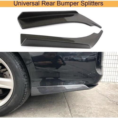 Universal Rear Bumper Splitters for BMW M3 M4 M5 for AUDI A3 A4 A5 for BENZ W204 W205 C43 C63 AMG for VW All Cars Carbon Fiber
