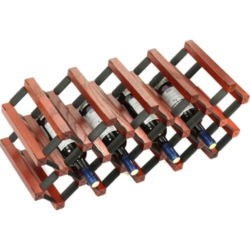 Wine rack oak tree wine dense wooden decoration rack house room bottle wine rack display cabinet Lake