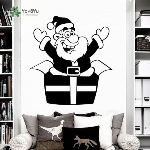 YOYOYU Wall Decal Vinyl Repetable Wall Sticker Art Santa Claus Wall Decals Christmas Decoration Home Door Window YO154