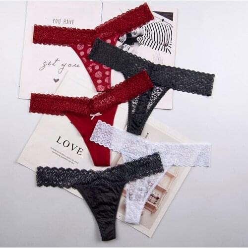 Big size 5XL 4XL 3XL Womens Sexy lace Thongs G-string Underwear Panties Briefs For Ladies T-back lingerie 2pcs/Lot zhx13