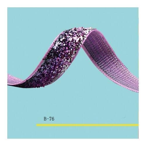 1-1/2" Glitter Velvet Ribbon Lt. Orchid Metallic Velvet Ribbon Sparkle Ribbon