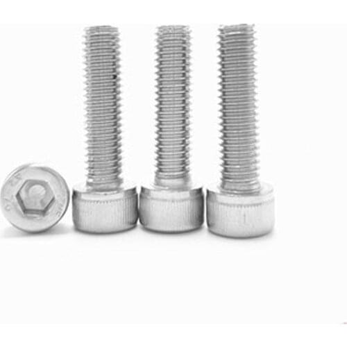 M9 Hex socket Screws Cup head Allen Bolts 1.25mm Thread Cylindrical head Screws 1PCS