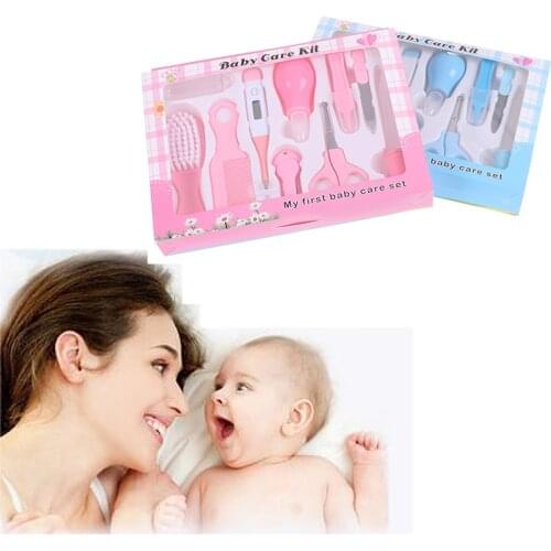 10Pcs Baby Nail Care Comb Scissors Clipper Cutter File Manicure Kit Gift Set