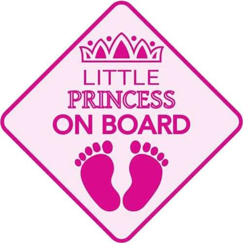 13cm x 13cm for Little Princess on Board Anime Scratch-Proof Bumper Car Sticker Windshield Trunk Decal Trunk Graphics