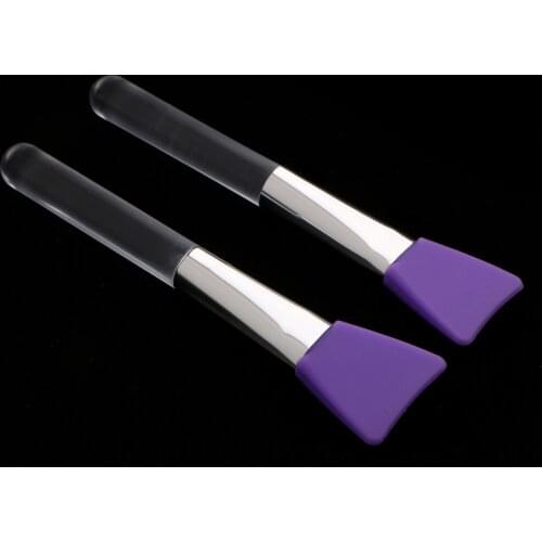 2 Pcs Facial Tools Pro Beauty Makeup Blender Foundation Soft Silicone Brush