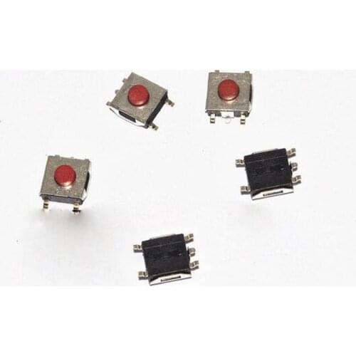 200PCS/Lot SMD Push Button Switch 6* 6*3.1mm 5 feet Red For notebook