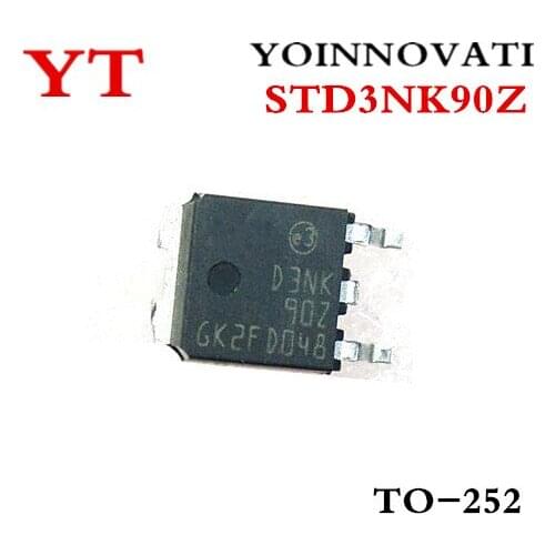 50pcs/lot STD3NK90Z TO-252 D3NK90Z 3A/900V IC Best quality