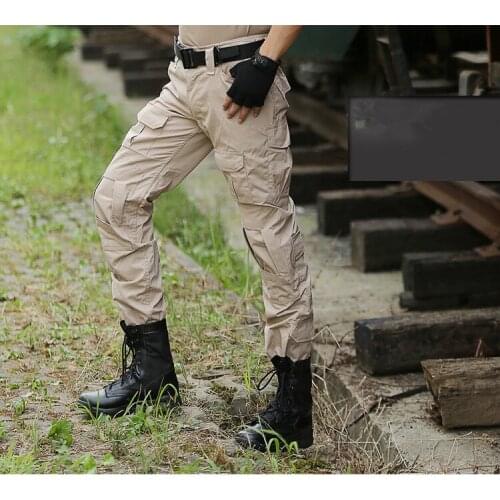 Cargo Tactical Pants Camo Pants Men Military SWAT Combat Trousers Mens Airsoft Paintball Slim Casual Camouflage Cargo Trousers