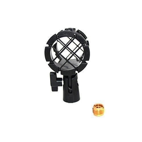 Microphone Clip Mount Small Size Mics Holder Shock Mount with Adapter and O-ring