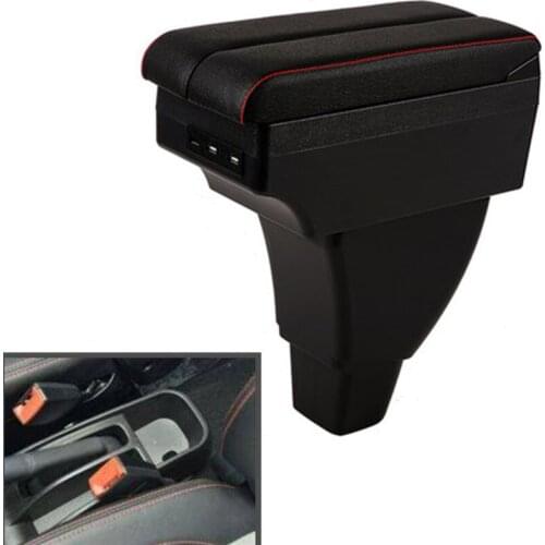 For Toyota ist armrest box double layer with usb interface