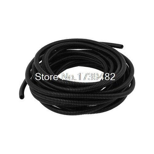 2pcs 6.5mmx10mm Dia Flexible Corrugated Conduit Tube Pipe Hose Tubing 4.5M
