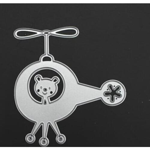 YINISE 139 Aircraft Bear Metal Cutting Dies For Scrapbooking Stencils DIY Cards Album Decoration Embossing Folder Craft Die Cuts