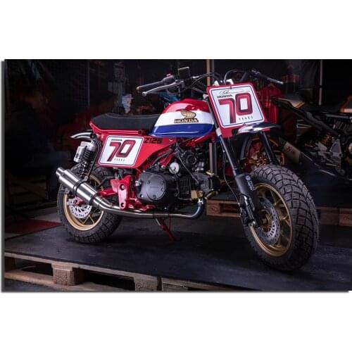 Motorcycle Z125 Monkey Wall Art Picture Canvas Prints DIY Framed Painting for Home Decor