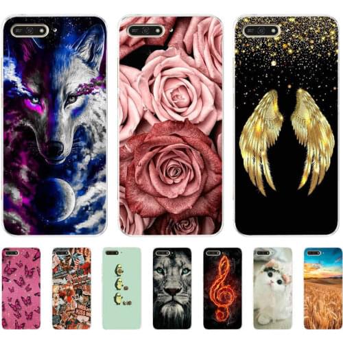 Soft TPU Silicone Case For Huawei Honor 7A Case 5.7" Phone Case On Huawei Y6 Y 6 2018 Back Cover Coque Bumper