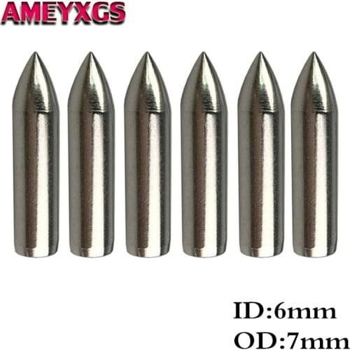 24/50Pcs 50Gr Archery Arrow Tip Point Steel Arrowhead Broadheads Fit 6mm Bamboo Wooden Shaft For Shooting Practice Accessories