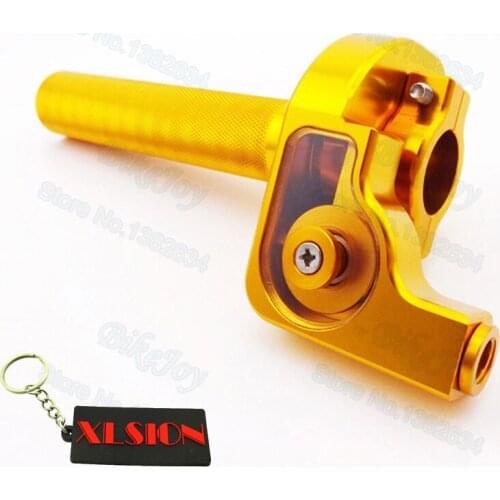 New Gold CNC Throttle Assembly For Dirt Bike Pit Bike CR For 80cc 85cc 125cc 250cc 500cc Motorcycle Motocross