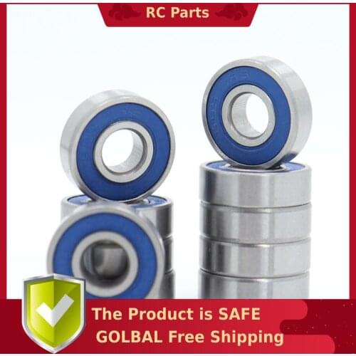 695RS Bearing 10 PCS 5x13x4 mm ABEC-3 Hobby Electric RC Car Truck 695 RS 2RS Ball Bearings 695-2RS Blue Sealed