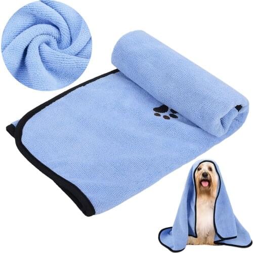 Creative Printing Pet Towel Soft Multipurpose Absorbent Pet Bath Towel For Cat Kitten Dog Puppy Pet Cleaning Supplies