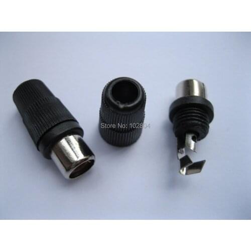 Solder Black RCA Jack Female Audio Video Connector (have no soft tail) 500 pcs per Lot Hot Sale