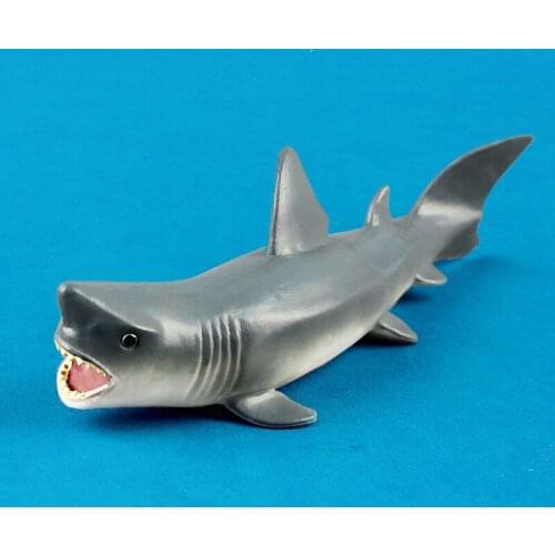 Sea Life Gray Shark Great White Shark Simulation Animal Model Action Figures Toys Educational Collection Gift for Kids