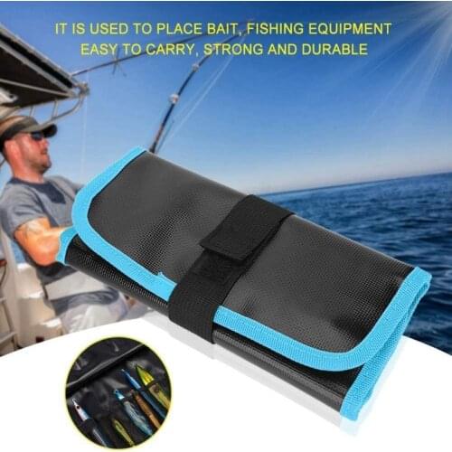 Fishing Lure Bag Waterproof Jig Bags 12 Slots Fishing Bag Lure Organizer Baits Storage Bags