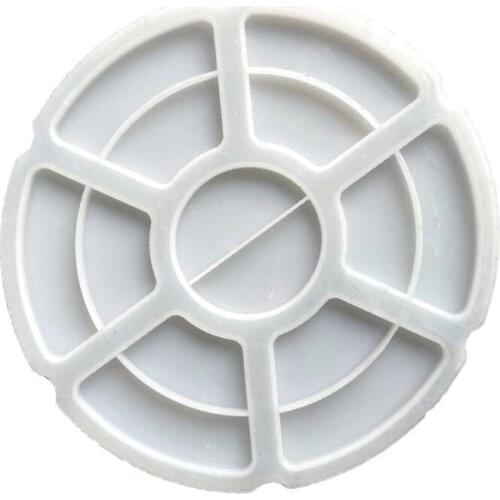 U90E 7 Grids Tray Painting Plate Epoxy Resin Mold Makeup Storage Tray Casting Silicone Mould DIY Crafts Ornaments Decor Tool