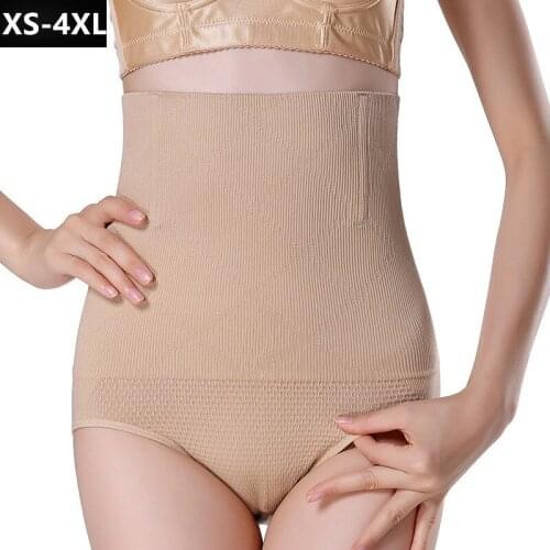 Women High Waist Tummy Control Panties Slim Seamless Body Shaper Knickers Pants Butt Lifter Waist Trainer Lady Corset
