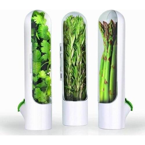 Premium Herb Saver Home Kitchen Gadgets Herb Storage Container Herb Keeper Keeps Greens Fresh Cup Specialty Tools 1/2pcs
