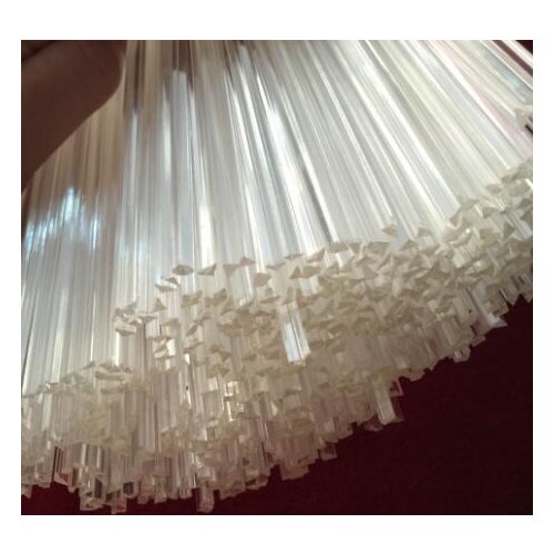 1pcs 3mm 5mm triangle stick solid rod high transparent plexiglass acrylic material bar light guide 300mm long