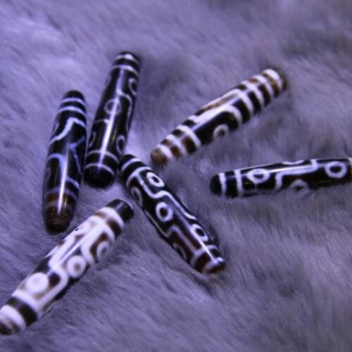 2pcs/lot 9eyes Brown Tibetan Mystical Stone Dzi Spherical Beads Tibetan Loose Charms Dzi Beads Loose Gems Stone Gate Beads