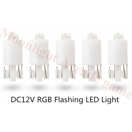 20pcs Replacement RGB LED Lamp 7 Color flashing LED light DC12V lit LED for Arcade game Illuminated Push buttons