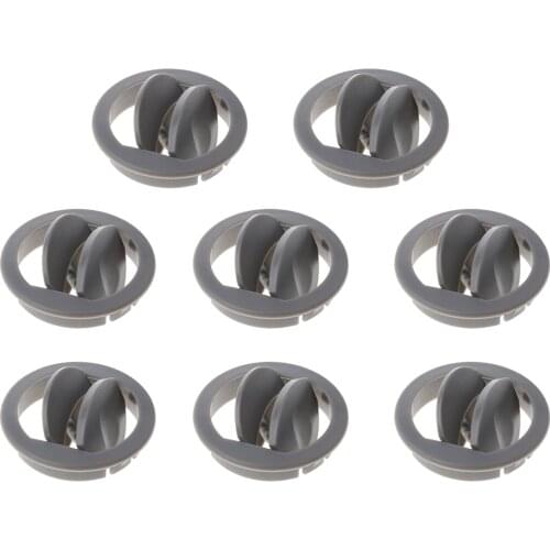 8pcs Rotating RV ATV Trailer Camper Air Conditioning A/C Air Vent Outlet Conversion