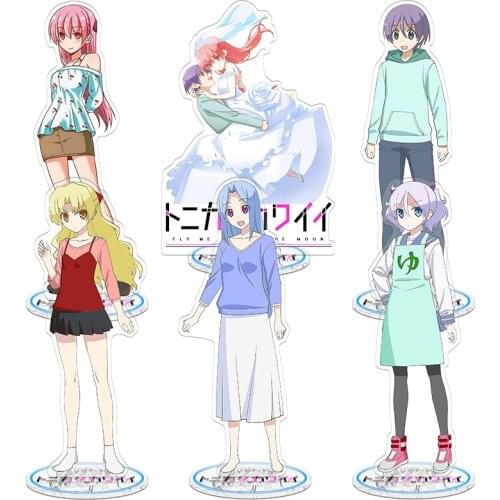 Anime Fly Me to the Moon Tonikaku Kawaii Yuzaki Acrylic Stand Figure Model Plate Display Table Decor Collectible Xmas Gifts
