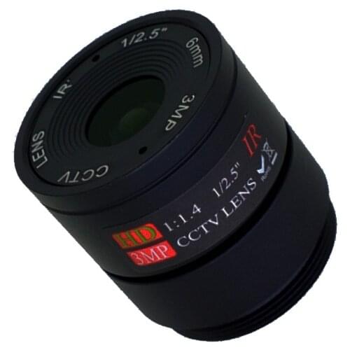 CCTV Camera 6mm Lens 3.0 MegaPixel 52 Degree CS Mount Infrared Night Vision Lens For CCTV Camera